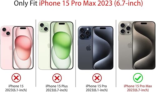 Miniatura 7 de Lovmooful Funda compatible con iPhone 15 Pro Max, diseño de mariposa negra para niñas y mujeres, TPU suave a prueba de golpes, protector femenino