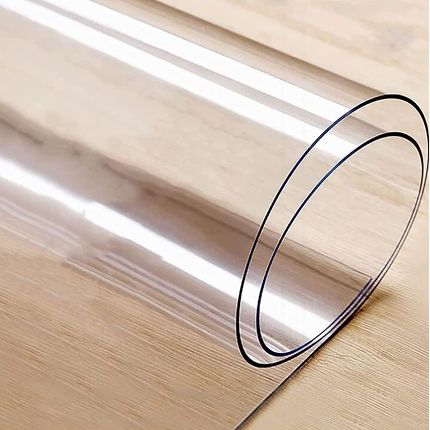 ZHOUHONG Hard-Floor Chair Mats Office Chair Mat for Hardwood Floor Clear Vinyl Floor Runner Protect Pads Non Slip