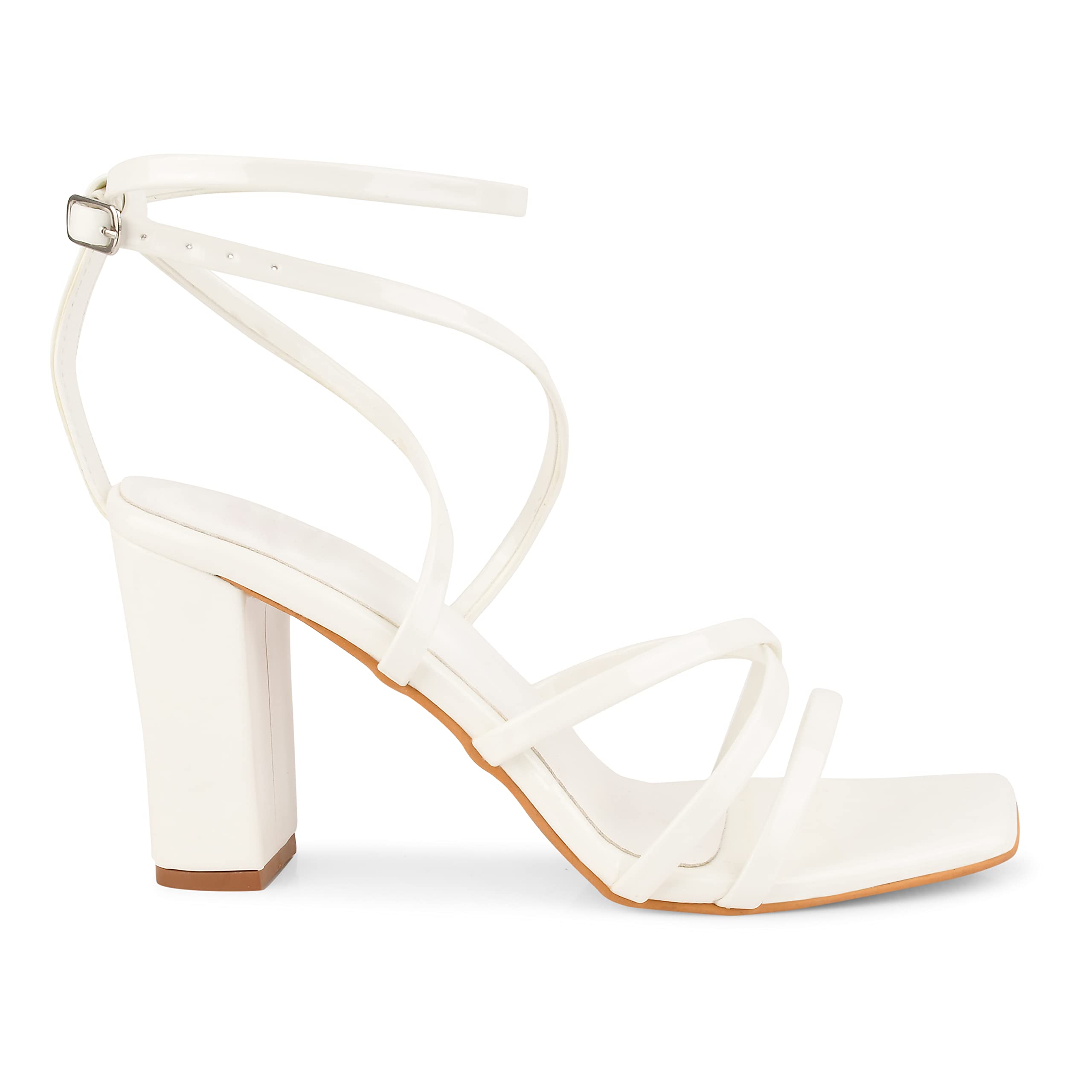 Froh Feet Fashion Casual White Heel Sandals Solid Comfortable Sole For Womens & Girls, 3 Uk (B0BY28875P) Amazon Price History, Amazon Price Tracker
