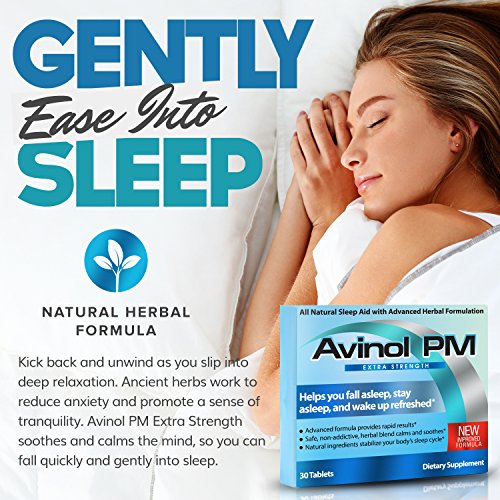 image for Avinol PM Extra Strength | All-in-One Natural Sleep Aid for Deep Restf