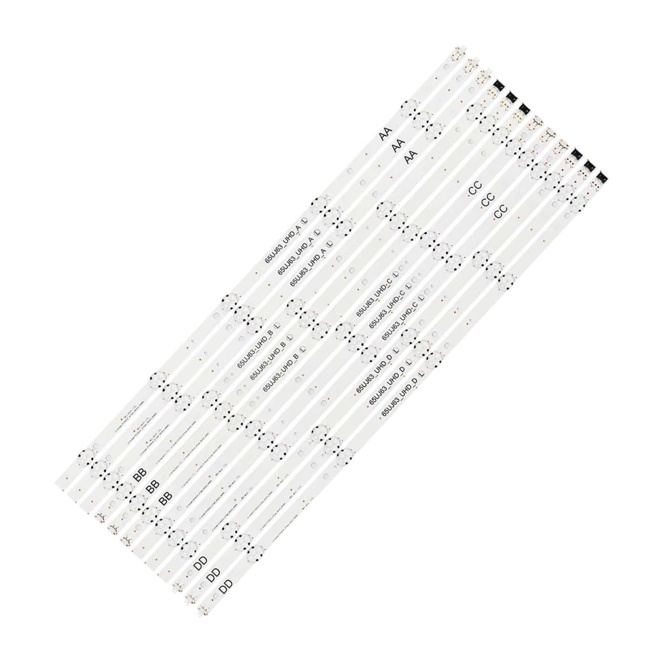 Tiras de retroiluminación LED para televisores de 65 pulgadas compatibles con 65UJ634V y 65UK6100