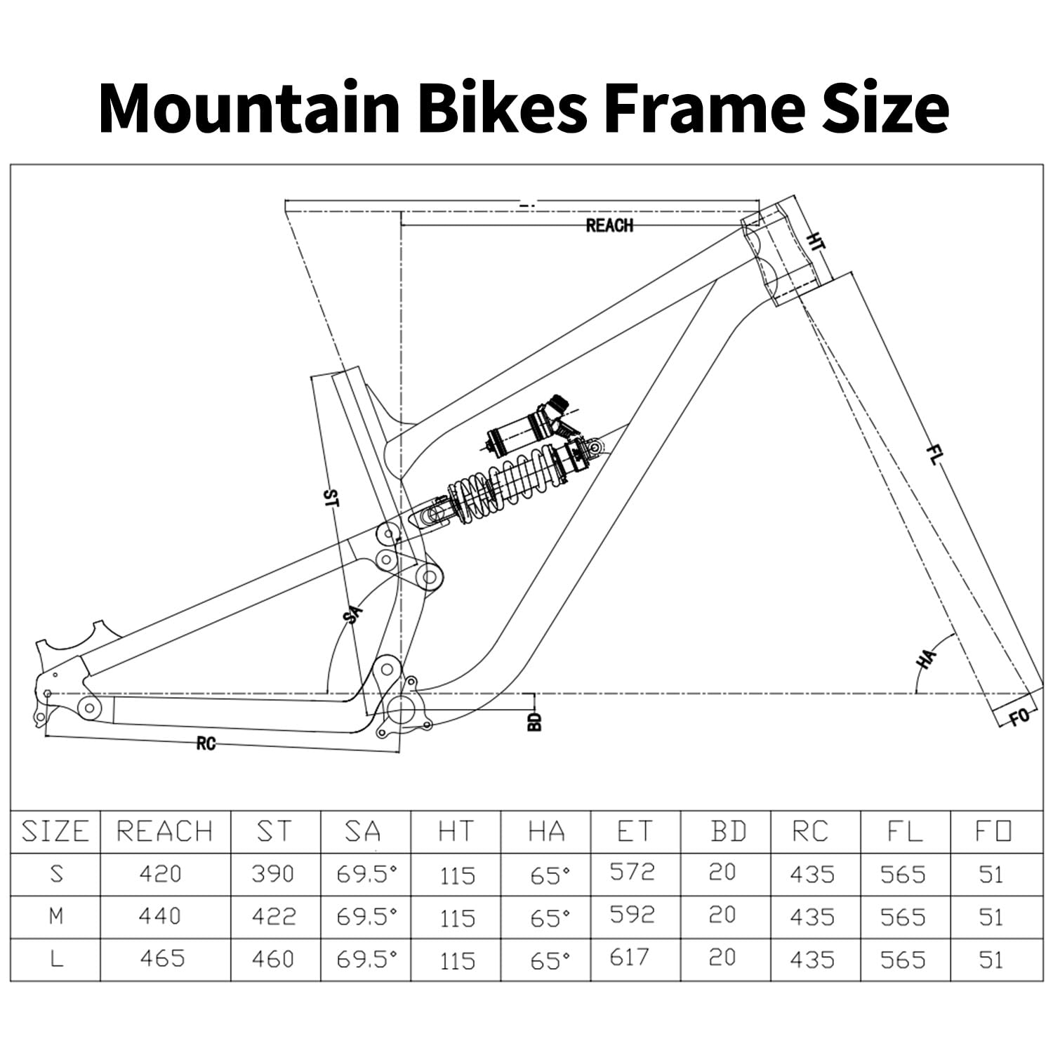 Amazon.com: 15/16.5/18in Full Suspension Bike Frame 27.5/29er