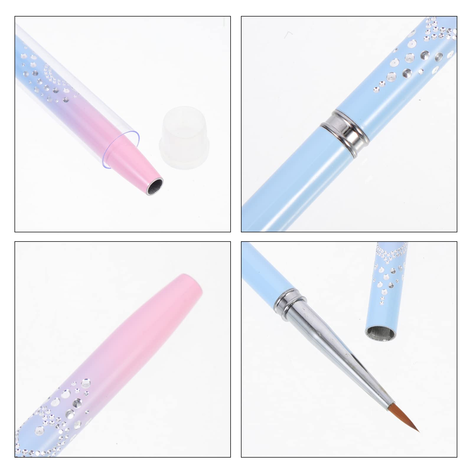 FOMIYES 5 Set Di Strumenti Per Nail Art Per Manicure Set Di Pennelli Per Nail Art Strumenti Per Nail Art Da Salone Penne Per Unghie 3 Pezzi * 5