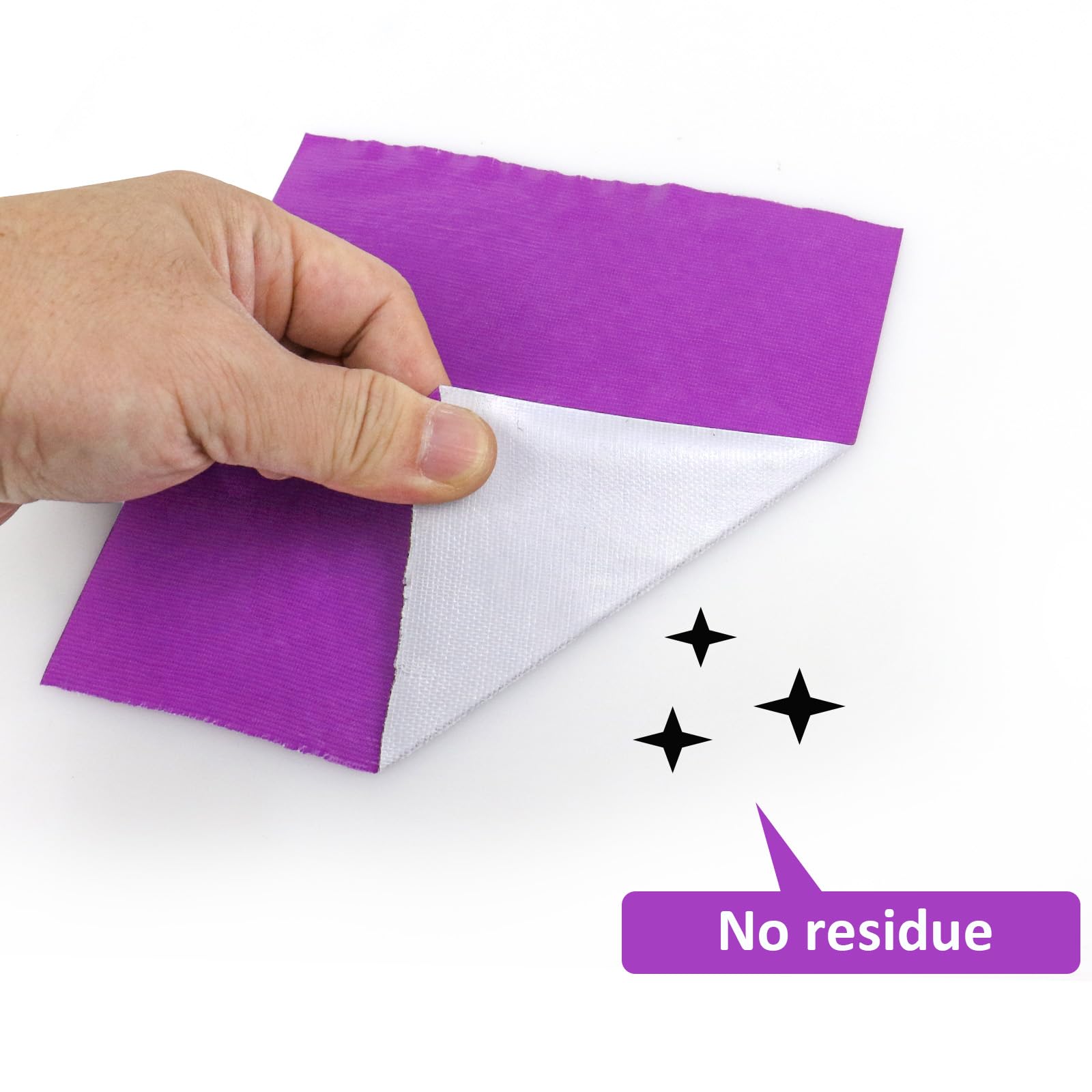 BOMEI PACK Cinta adhesiva de tela morada de 150 mm x 50 m, reforzada, resistente al agua, cinta adhesiva resistente para fijar reparaciones, cajas de etiquetado de manualidades, sellado y flejes para