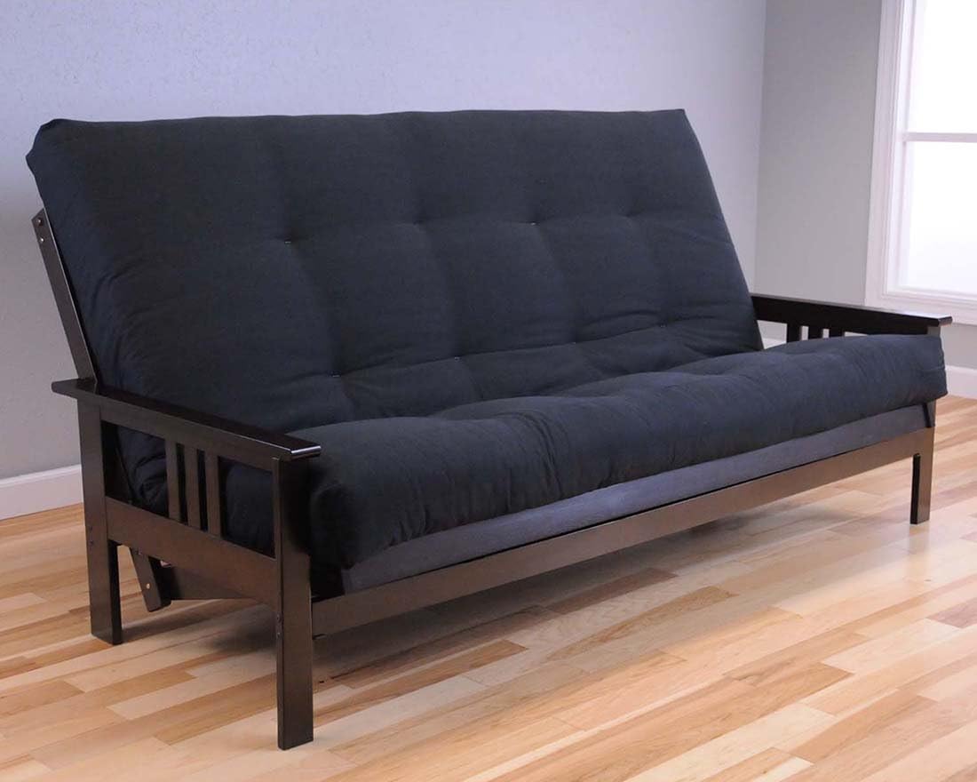 Full Drawer Set Monterey Espresso Futon Black Twill Futon Mattress Home & Kitchen