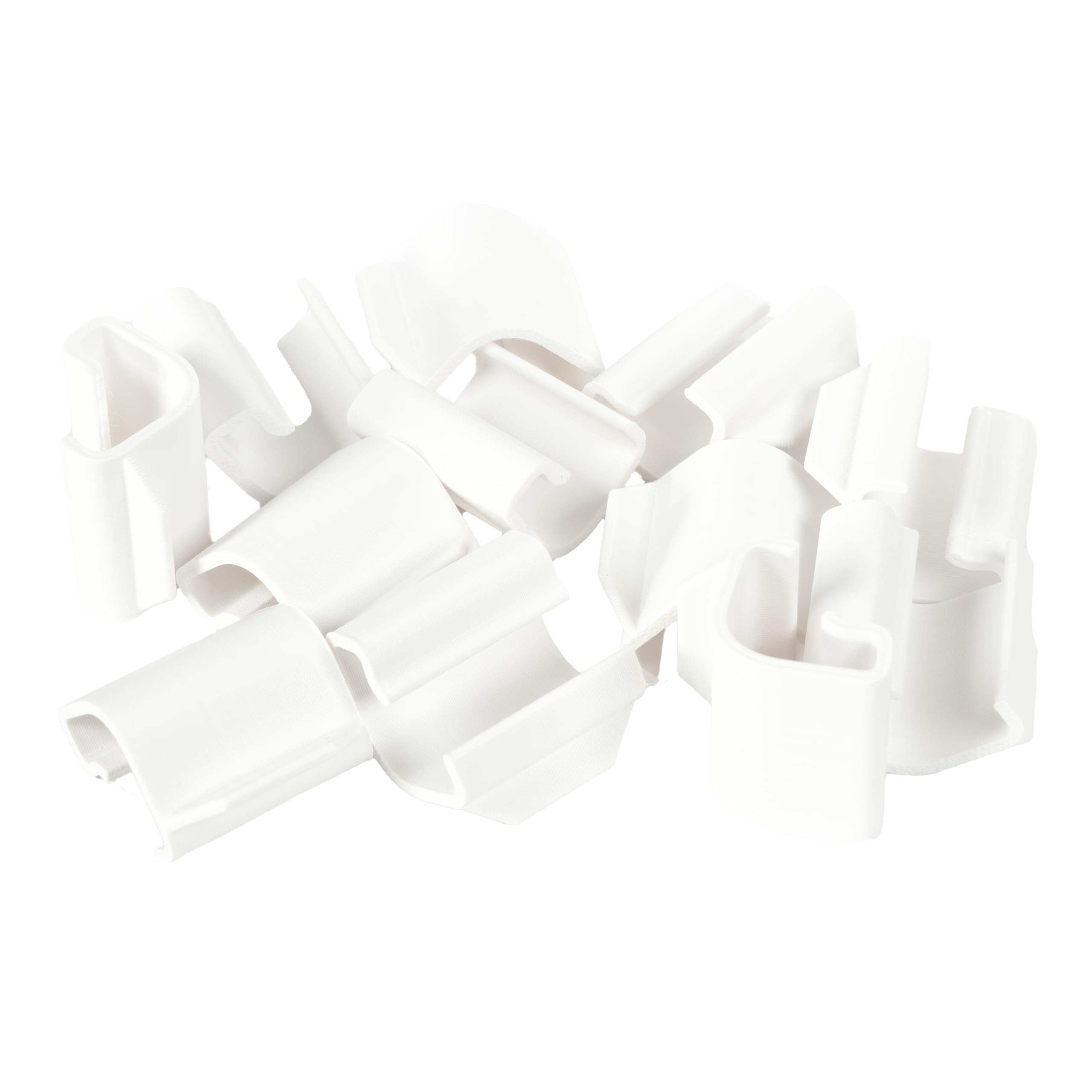 Clip di chiusura per scatole IKEA Samla, compatibili con IKEA Samla | 12 pz. | per 45L, 65L | con naso per aprire facilmente | impilabili | bianco