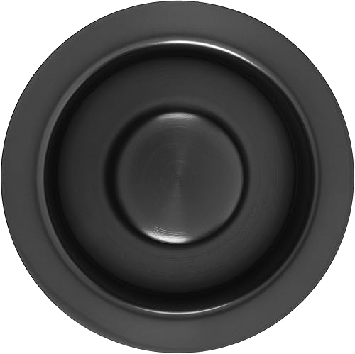 Miniatura 6 de LQS Brida de eliminación de basura para fregadero de cocina y tapón de fregadero, se adapta a agujeros de drenaje estándar de 3-12 pulgadas, color