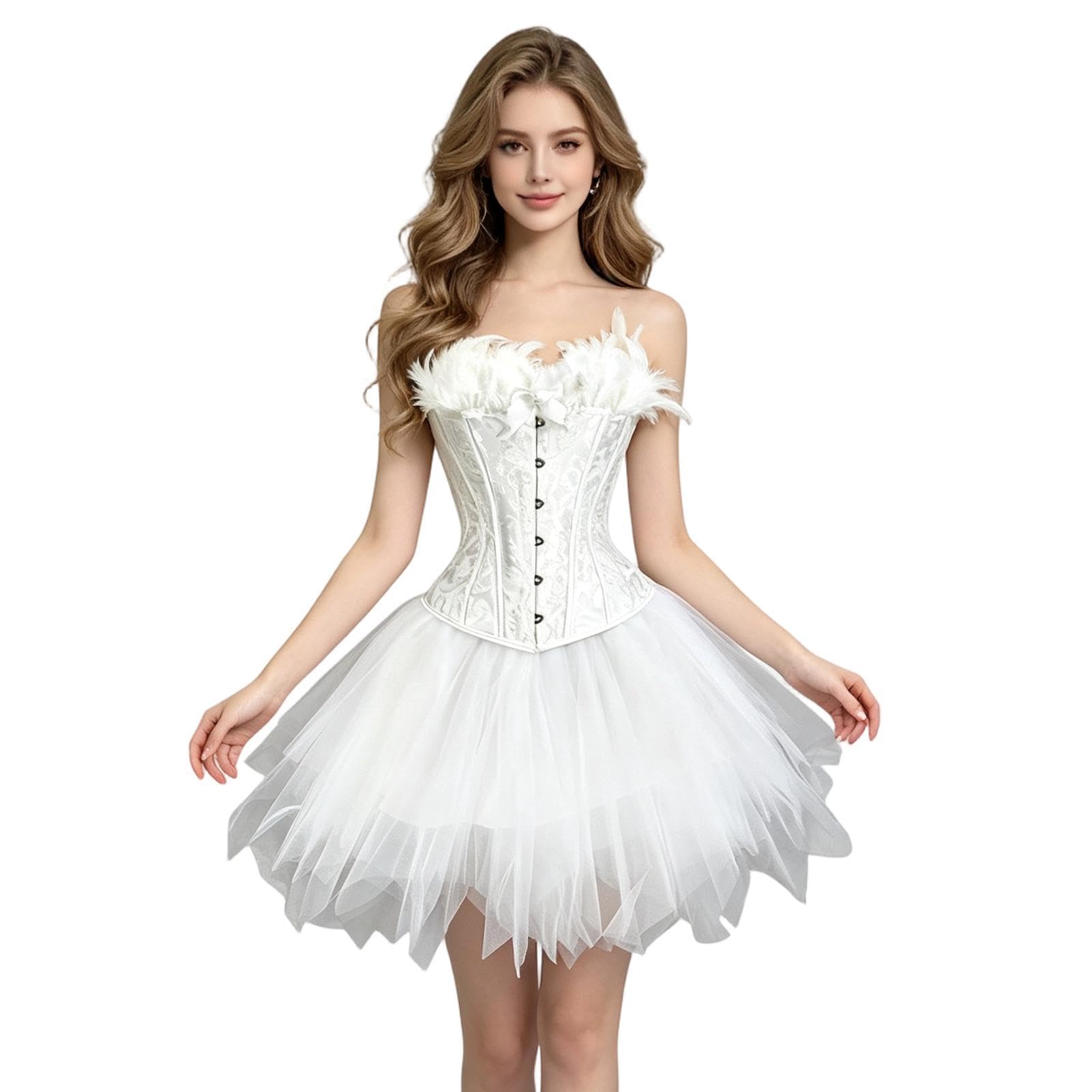tutù da danza da donna con personaggio romantico per cosplay, in tulle