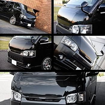 ハイエース200　ナローバットフェイスボンネット　1E2ガンメタ ハイエース200系（1-7型/ナロー車） アドベンチャー バッド