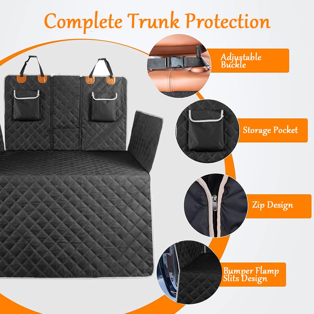 Protezione per Bagagliaio Auto Cane, per Ford Tourneo Courier 2023 2024 2025 Antiscivolo Impermeabile Anti Rughe Copertura del carico per Animali Domestici