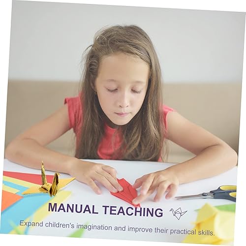 Miniatura 6 de EXCEART 500 hojas de papel de cometa de origami perlado de una sola cara, adornos de álbumes de recortes, papel de regalo de Navidad, papel plegable