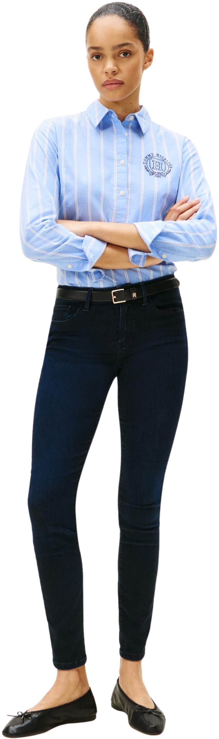 Tommy Hilfiger Vaqueros Mujer Nina como Skinny Talle Medio