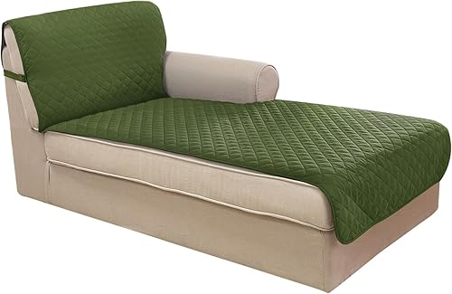 U-NICE HOME Sectional Couch Cover for Dogs Chaise Lounge Reversible Sofa Cover Furniture Protector Cover for Pets with Elastic Adjustable Strap U-NICE HOME Sectional Couch Cover for Dogs Chaise Lounge Reversible Sofa Cover Furniture Protector Cover for Pets with Elastic Adjustable Strap