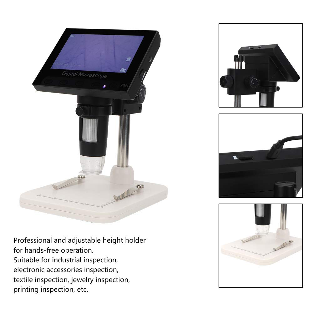 Fafeicy Digitalmikroskop 1000X, 4,3 Zoll LCD mit 5MP Sensor und