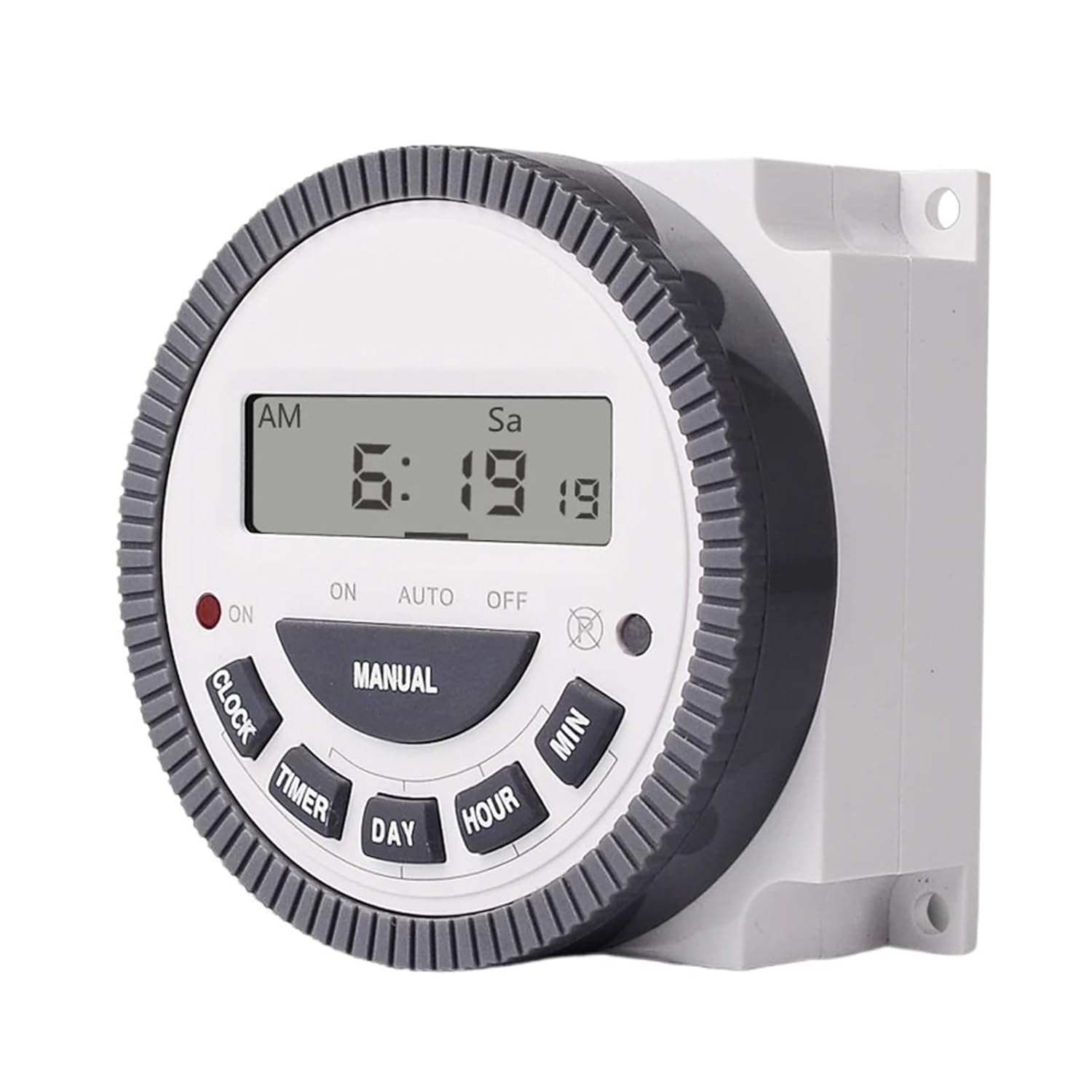 1Pcs 7‑Day Programmable Digital Timer Switch, NO+NC Volt‑Free Output 16A, 220/110/12/24V with Protective Cover(110V)