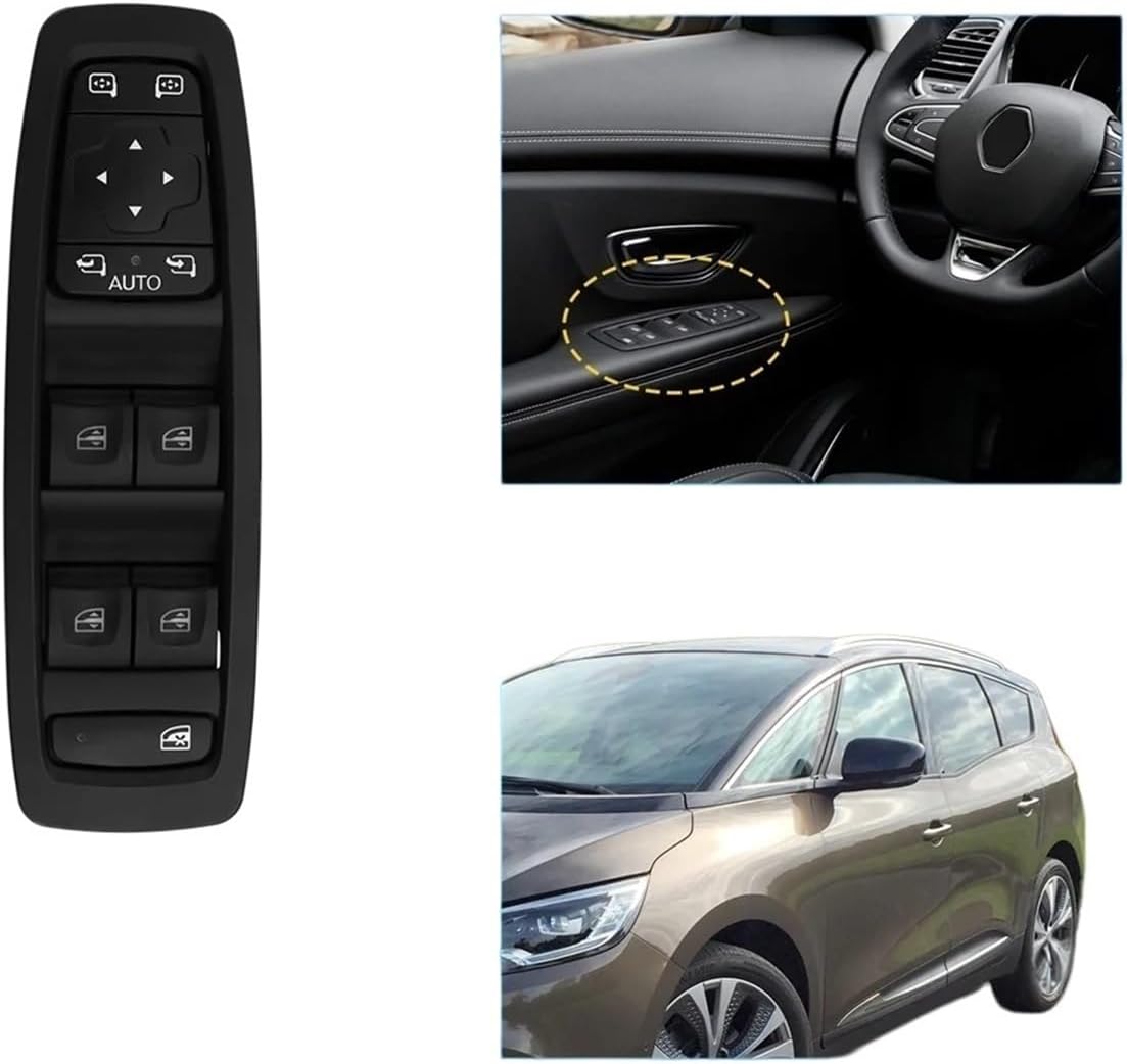 254012952R Car Front Left Power Window Switch Compatible For Renault Grand Scenic IV LHD