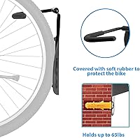 Vista 4 de Soporte de pared para bicicleta de garaje, ganchos para colgar bicicletas, sistema de almacenamiento vertical resistente para bicicletas