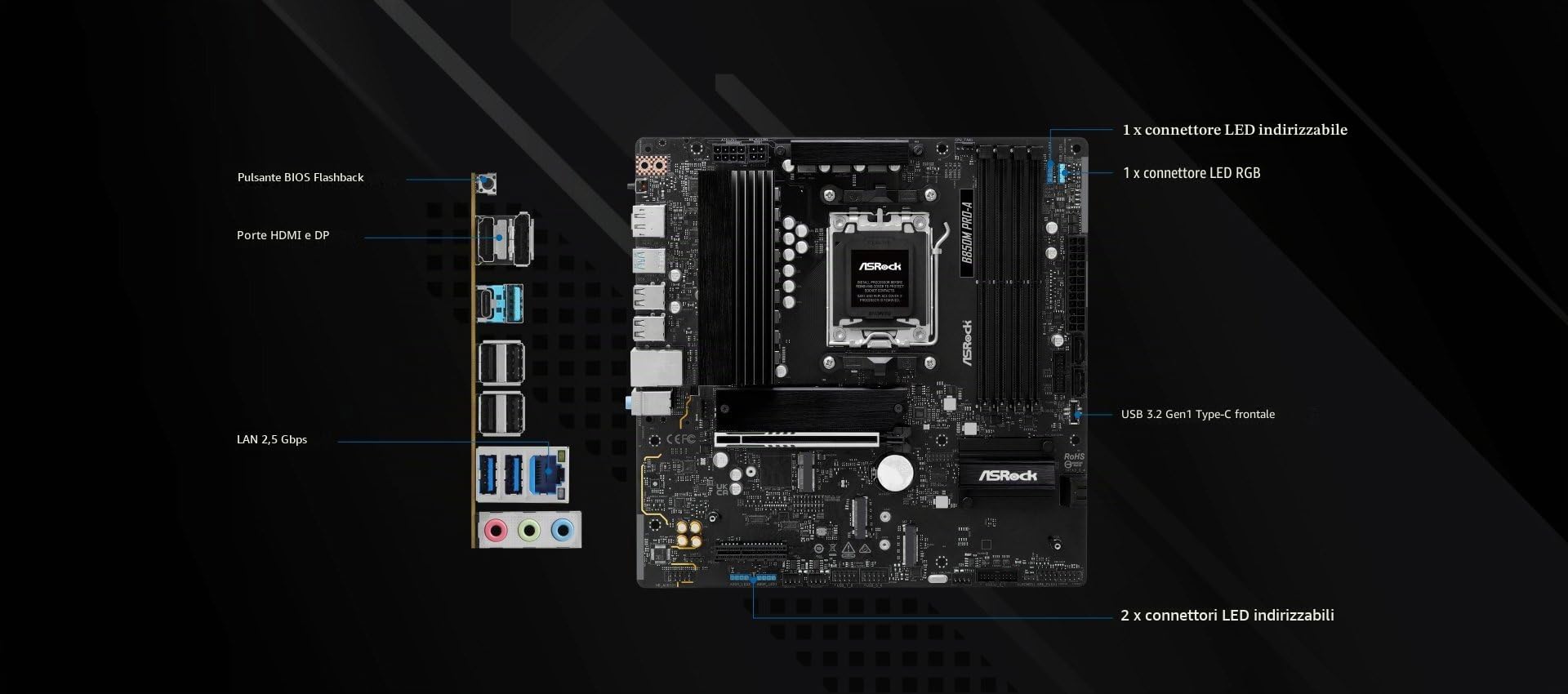 MB ASRock AMD AM5 B850M Pro-A