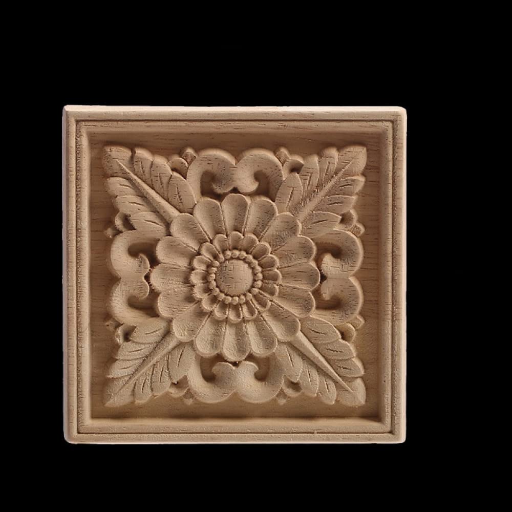 Artisanat de bois sculpté décoratif long F56 pour porte et fenêtre intérieure