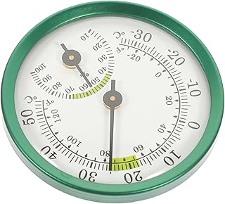 GANAZONO Hygrometer Temperature and Humidity Monitor Wireless Hanging Hygrometer Wireless Outdoor Humidor Hygrometer Mini Hygrometer Outdoor Garden Hygrometer Dial