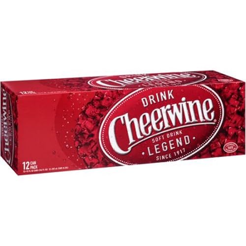 Cheerwine Refresco de cereza, 12 oz (48 latas)