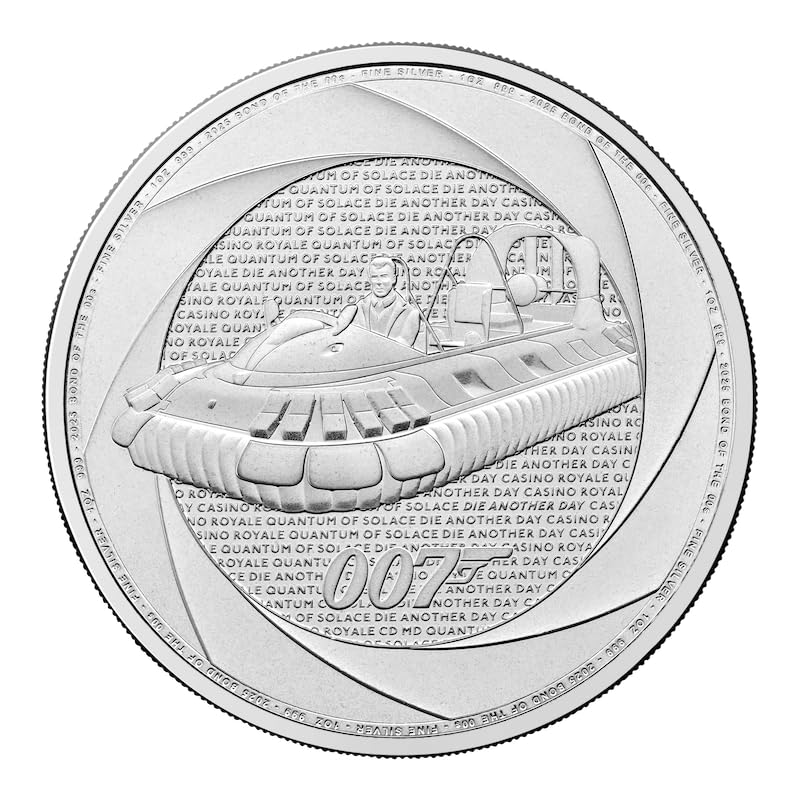 Generisch Hovercraft Silbermünze 2025, 31,1 Gramm 999/1000 Feinsilber in Münzkapsel