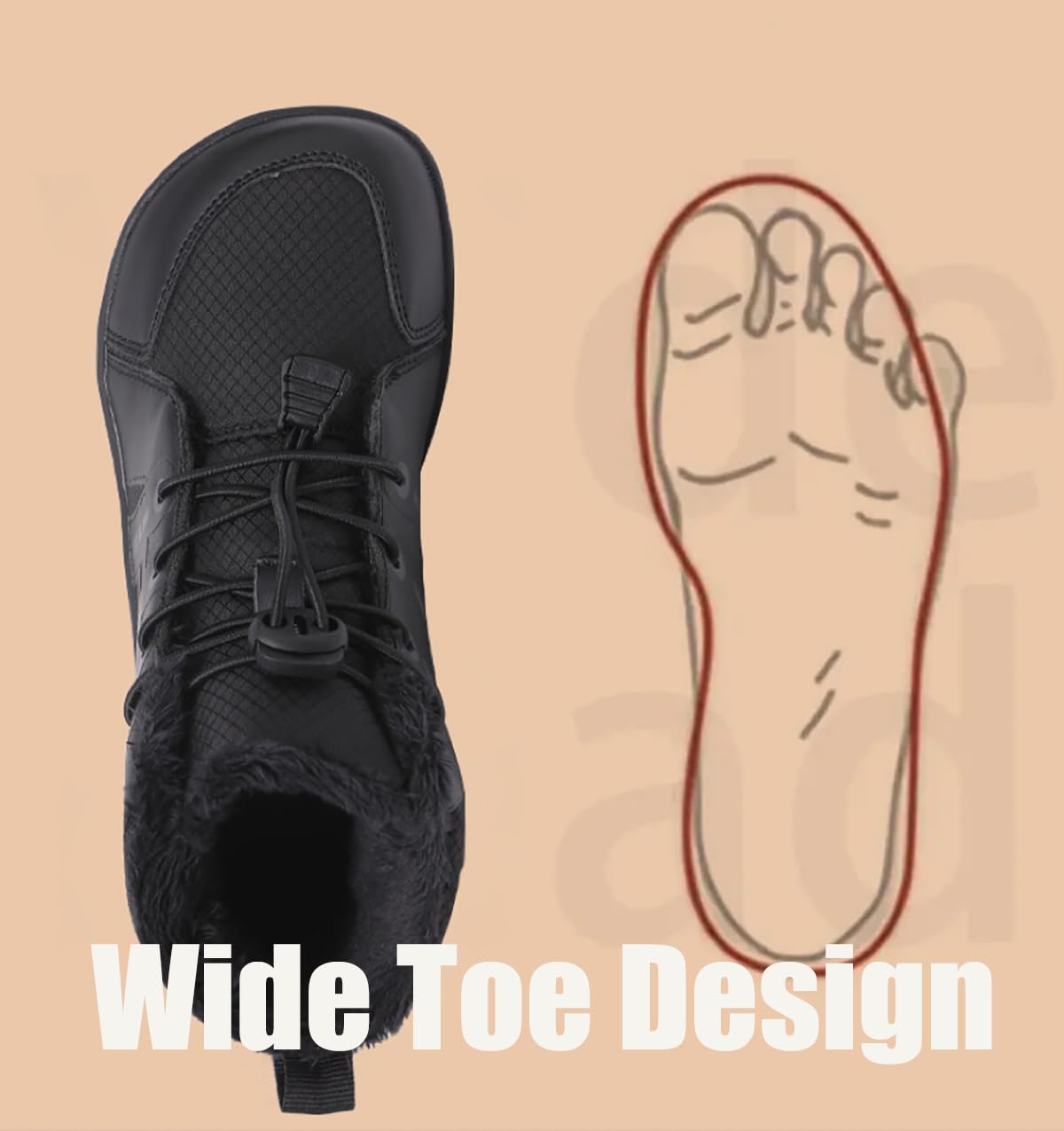 Invierno Barefoot Botas de Nieve Niños Niña Cómodas Cálidos Impermeable Antideslizante con Forradas Exterior Trekking Zapatos para Caminar, EU28-38