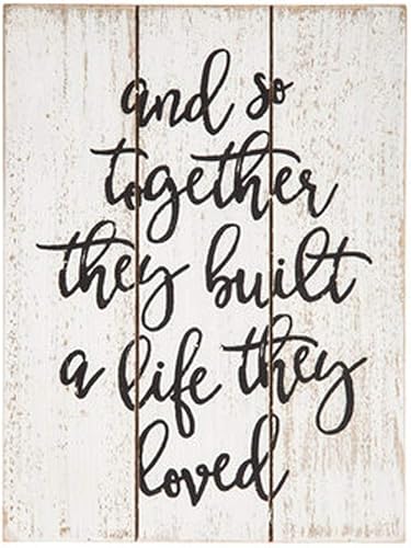 Hobby Lobby Decoración de mesa para el hogar y así juntos construyeron una vida que les encantó