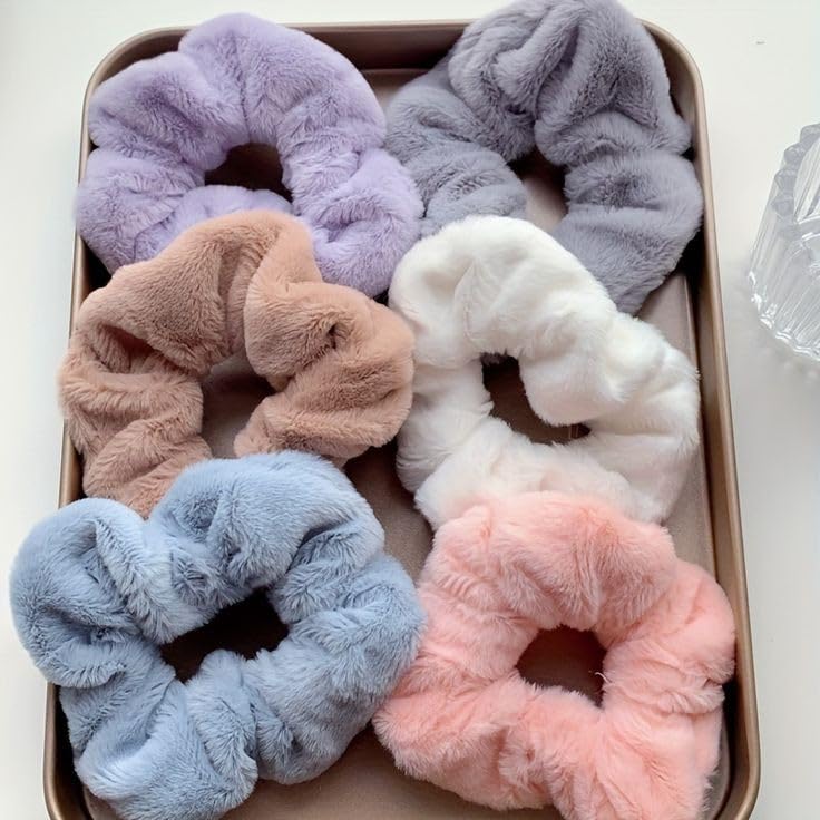 5 pcs Fur rubber bands large fur rubber bands Microfiber towel scrunchiesfor winter for girls rubber bands Soft velvet hair ties, (B0BNW6B3CX) Amazon Price History, Amazon Price Tracker