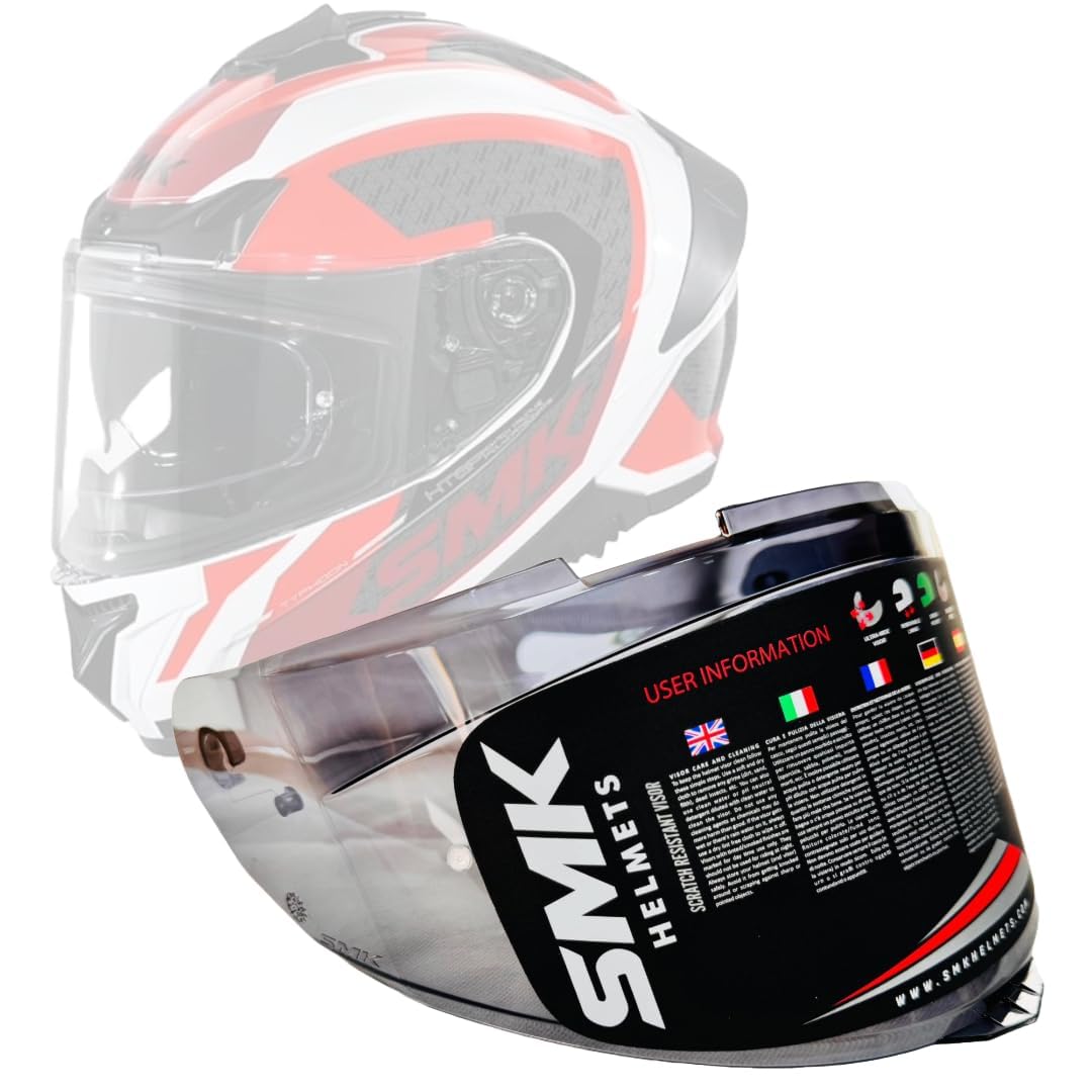 SMK Helmets - Typhoon Helmet Visor, Color - Tinted-image-41