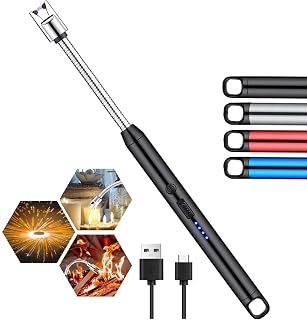 Winware Rechargeable Electric Gas Lighter for Kitchen, Lighter for Gas Stove, Candles, Pooja, 1 Year Warranty, C-Type USB, Kitchen Tools, Multi Purpose - 360° Flexible & Windproof (Pack of 1) - Amazon product rated Grade A