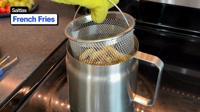 Amazon.com: Saltlas 304 Stainless Steel Deep Fryer Pot with Basket