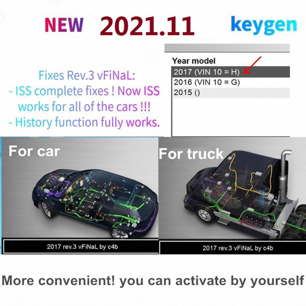 2021.11 Herramienta de diagnóstico de Placa PCB Dual,Equipo de diagnóstico a Bordo, Escáner,2020.23 VD150 Interfaz Auto OBD, Sistema de Motor OBD-II, Lector de código OBD2 para Coches/Camiones