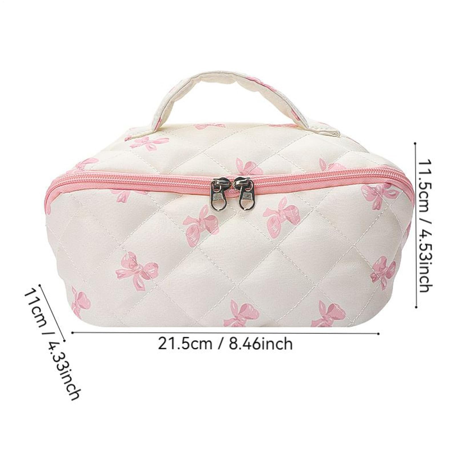 MRKU Trousse de Maquillage matelassée, Grand Organiseur de pinceaux esthétiques