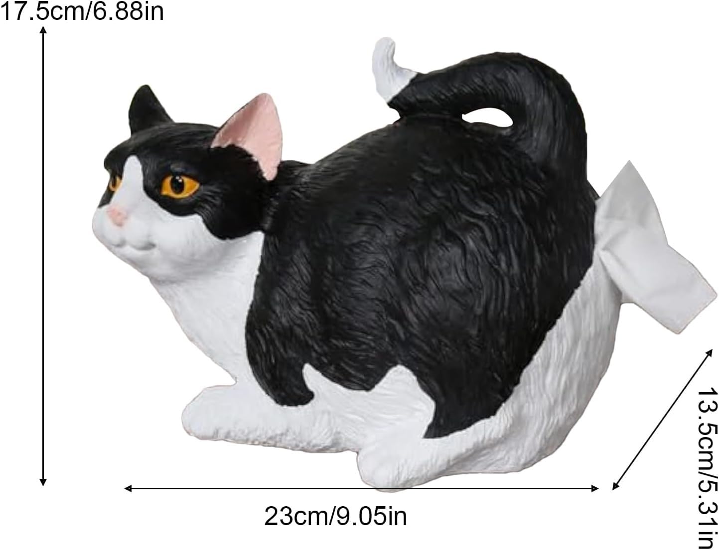 Amazon.co.jp: 可愛い猫のお尻型ティッシュボックスカバー - バス