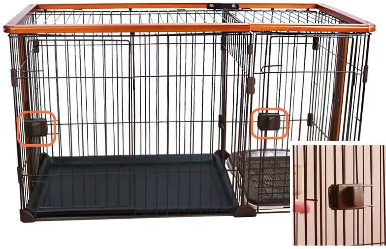 Ns犬ケージ インテリアサークル 2way 146 68 71cm L お手入れらくらく オークブラウン スタンダード トイレ付き ドッグトレー専用 ドッグルームサークル ブラウン レギュラー 天井ネット付き 屋根面付き 木製 本体 犬トイレトイレのしつけが出来る 福袋セール 木製