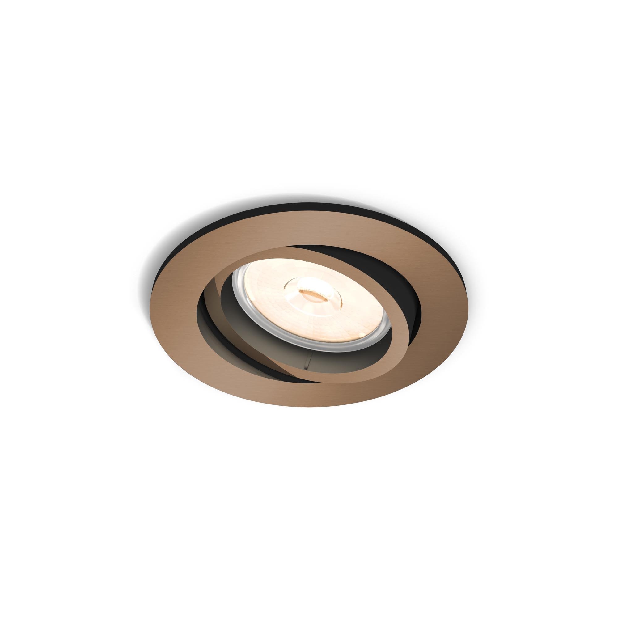 Philips Lighting Donegal Faretto da Incasso, Attacco GU10, Rotonda, Rame