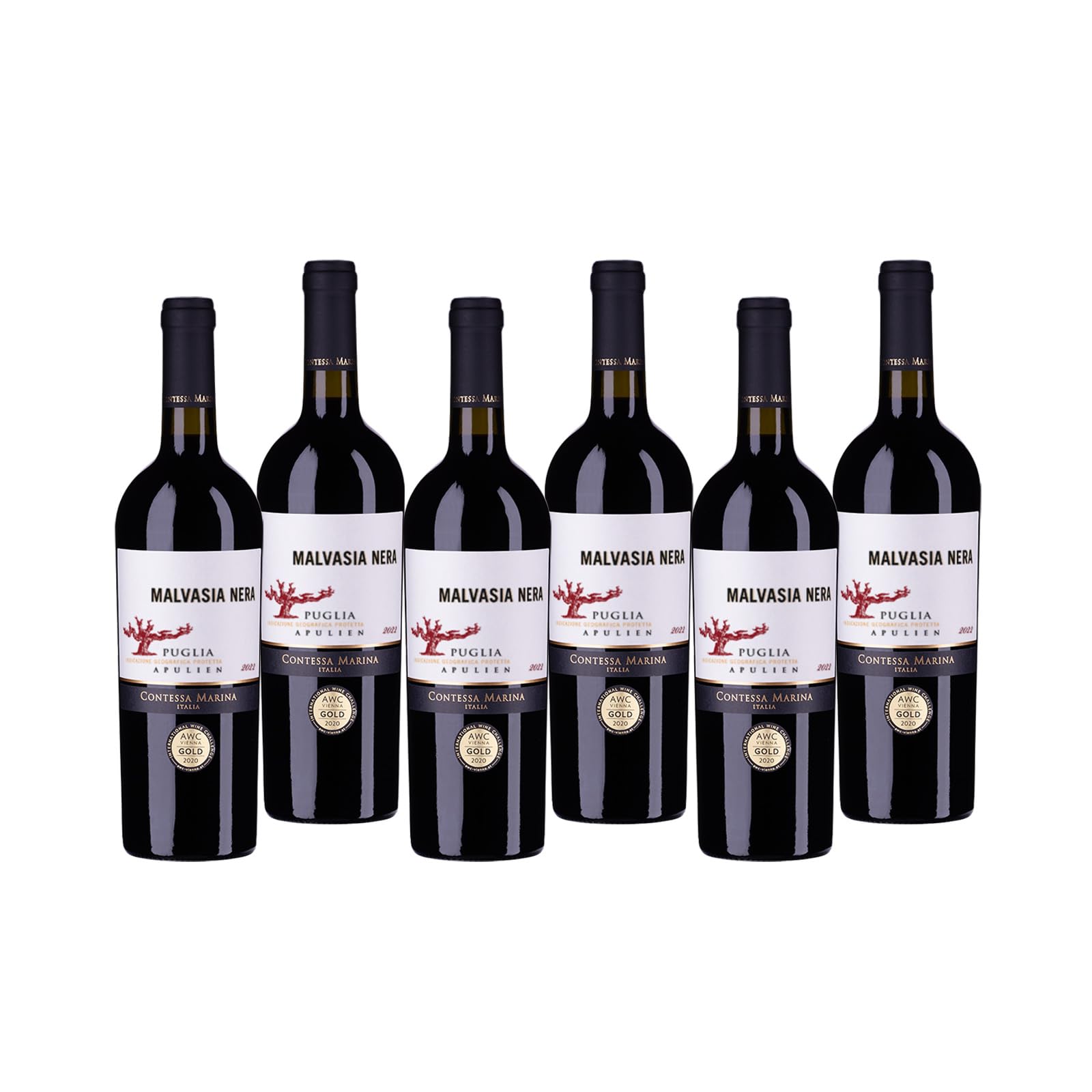 Contessa Marina Malvasia Nera Puglia IGT (6 x 0.75 l)