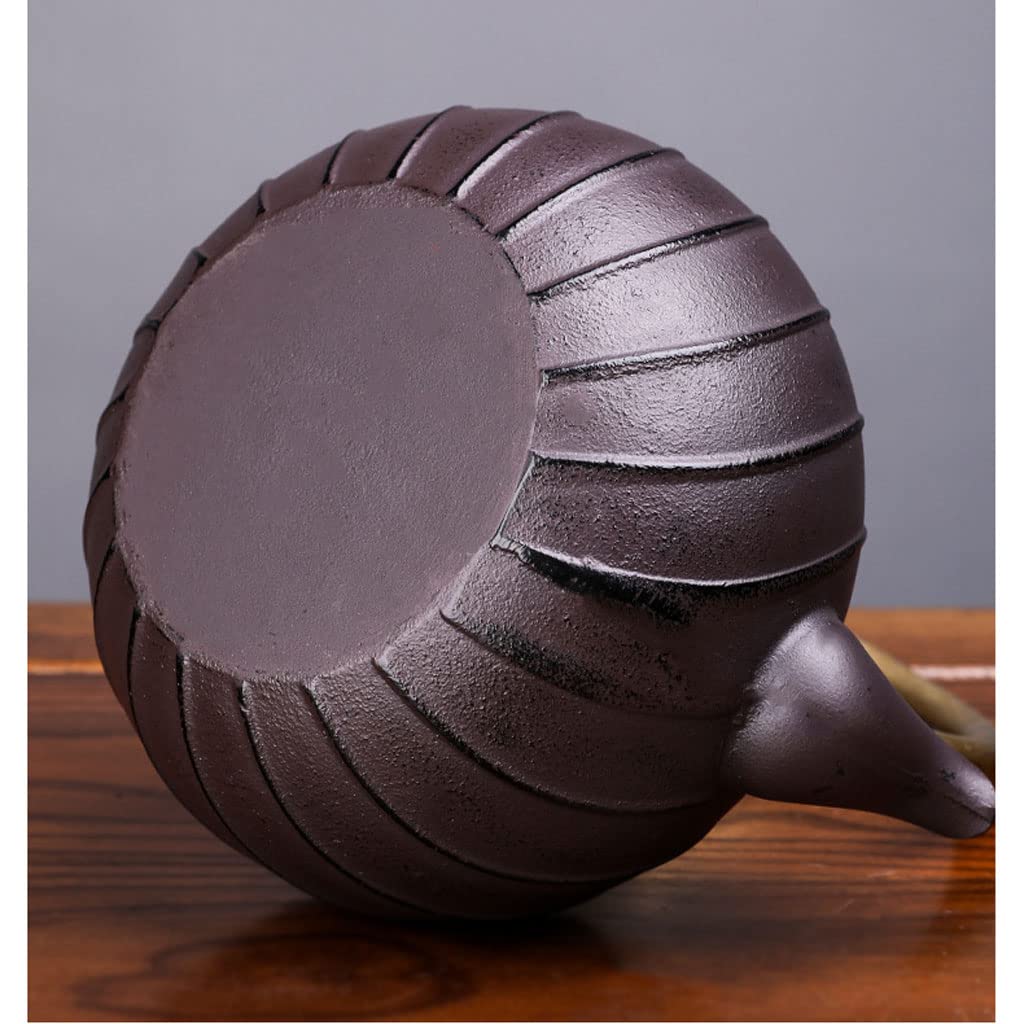 Théière en fonte avec poignée en cuivre 1200 ml/40 oz bouilloire à thé théière japonaise Tetsubin enduite avec intérieur émaillé