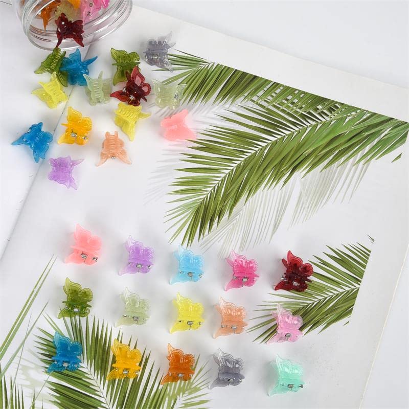 50 Pinzas Mariposa para Cabello Colores Candy miniatura 4