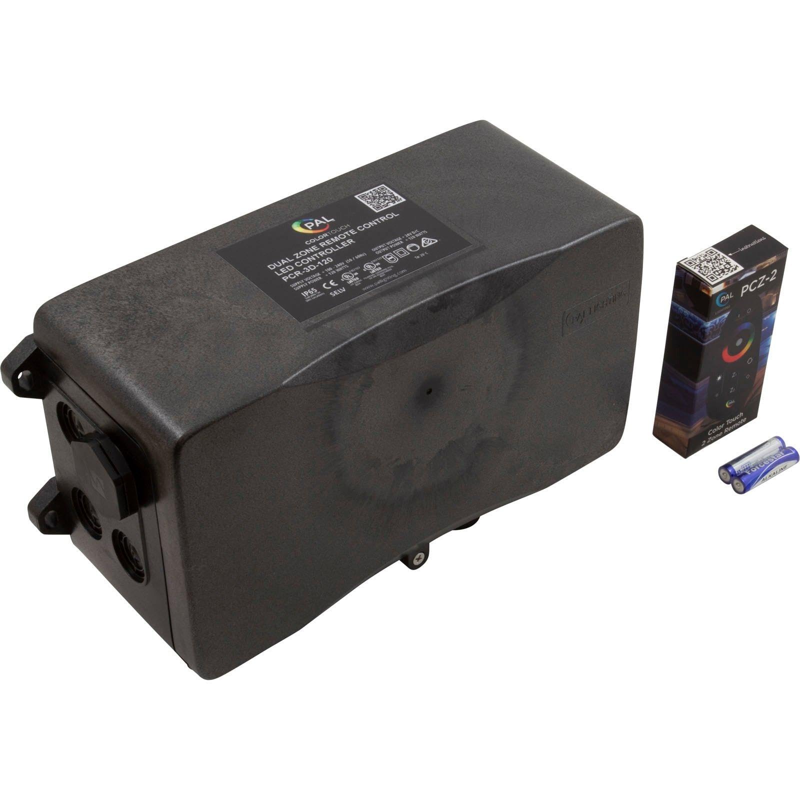 PAL LightingPAL 120W Multi Color Dual Zone Rem Ctrl Transformer 24VDC 64-PCR-3D-120