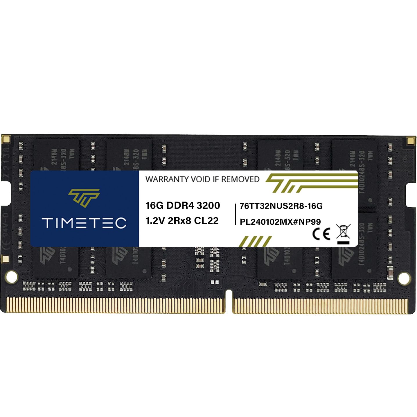Timetec Premium 16GB DDR4 3200MHz (or 2933MHz or 2666MHz) PC4