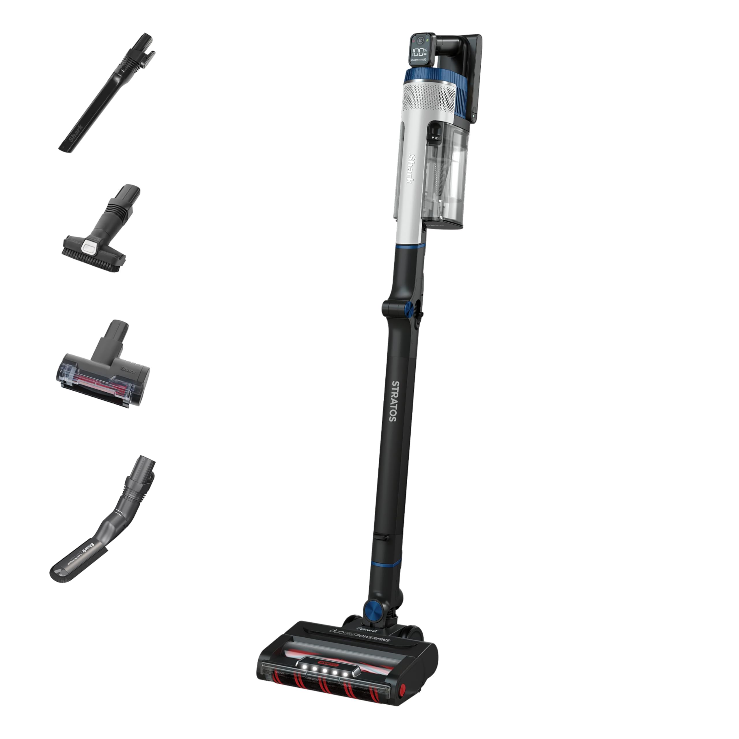Shark Stratos Cordless Pet Pro Stick Vacuum Cleaner, White/Navy, IZ402UKTSB