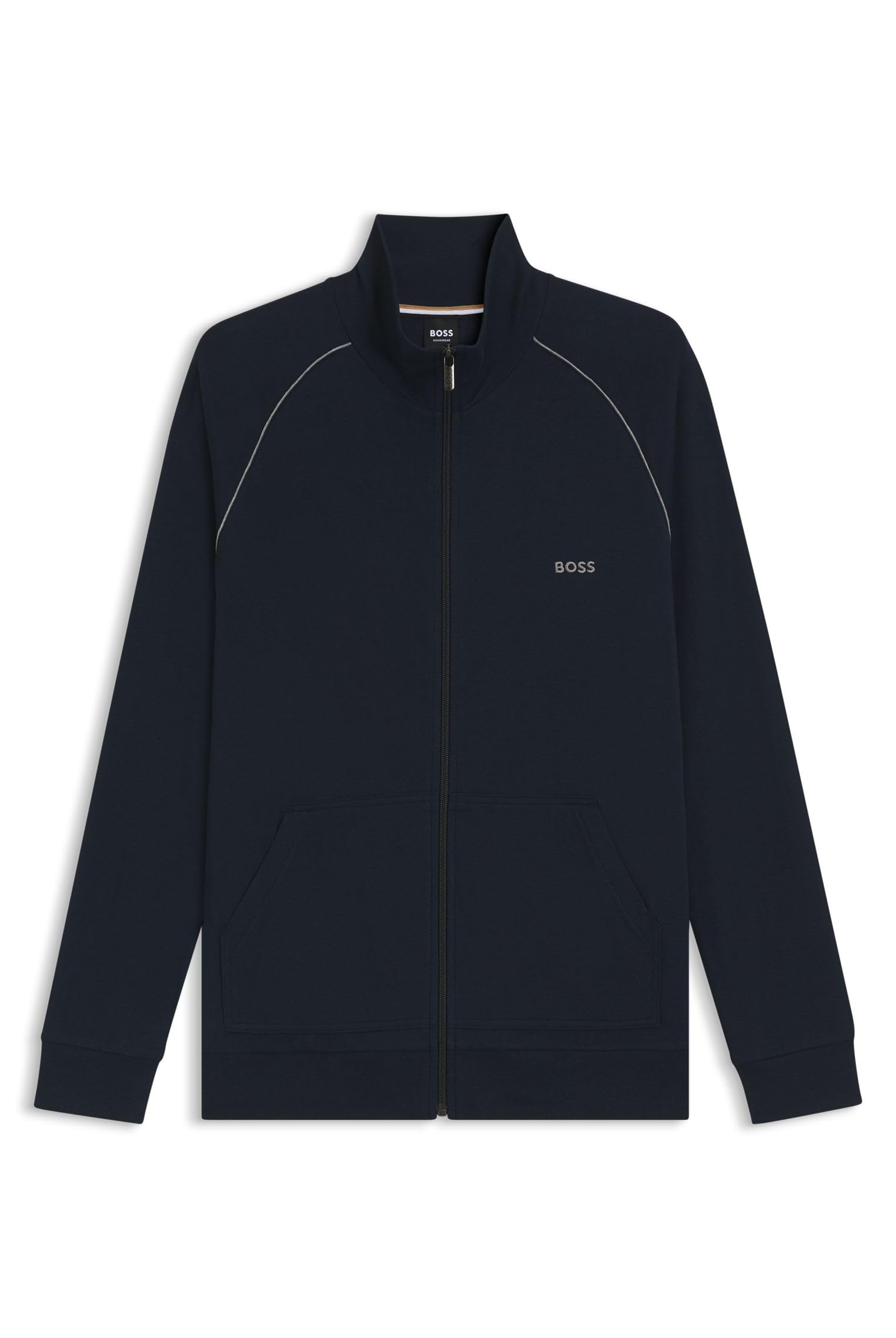 BOSS Mens Mix&Match Jacket Z Embroidered-Logo Jacket in Stretch Cotton