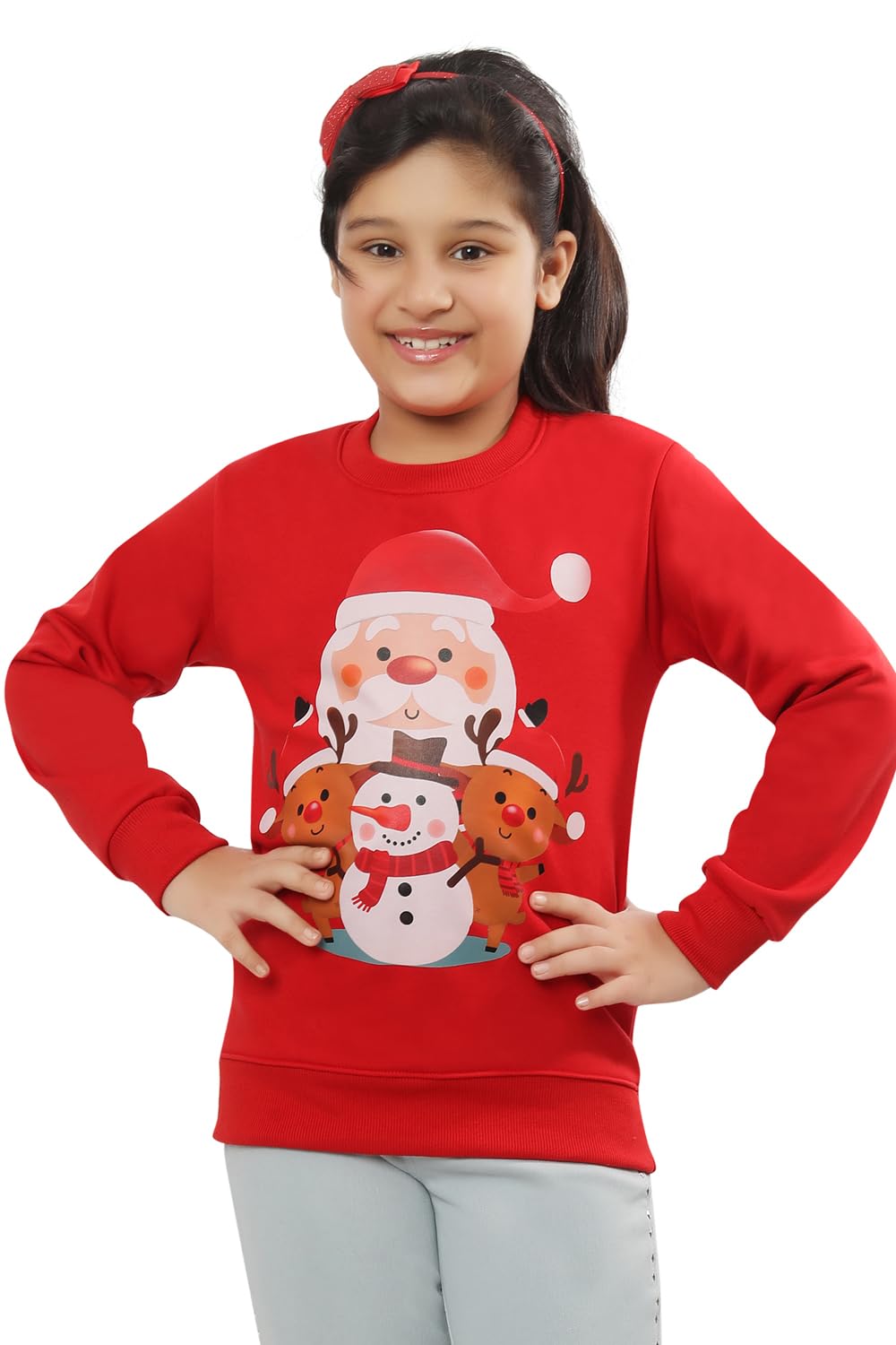 Full Sleeves Girls Christmas Sweatshirts-picture-19