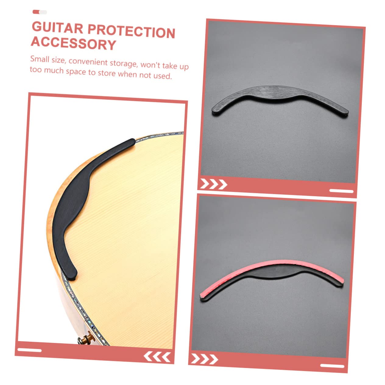 Toyvian 3 Szt gitara ręcznie Podłokietnik zastępujący gitarę klasyczną akcesoria do gitary odpoczynek dla dłoni dla miłośnika gitary drewniany dodatek do ballada Składnik