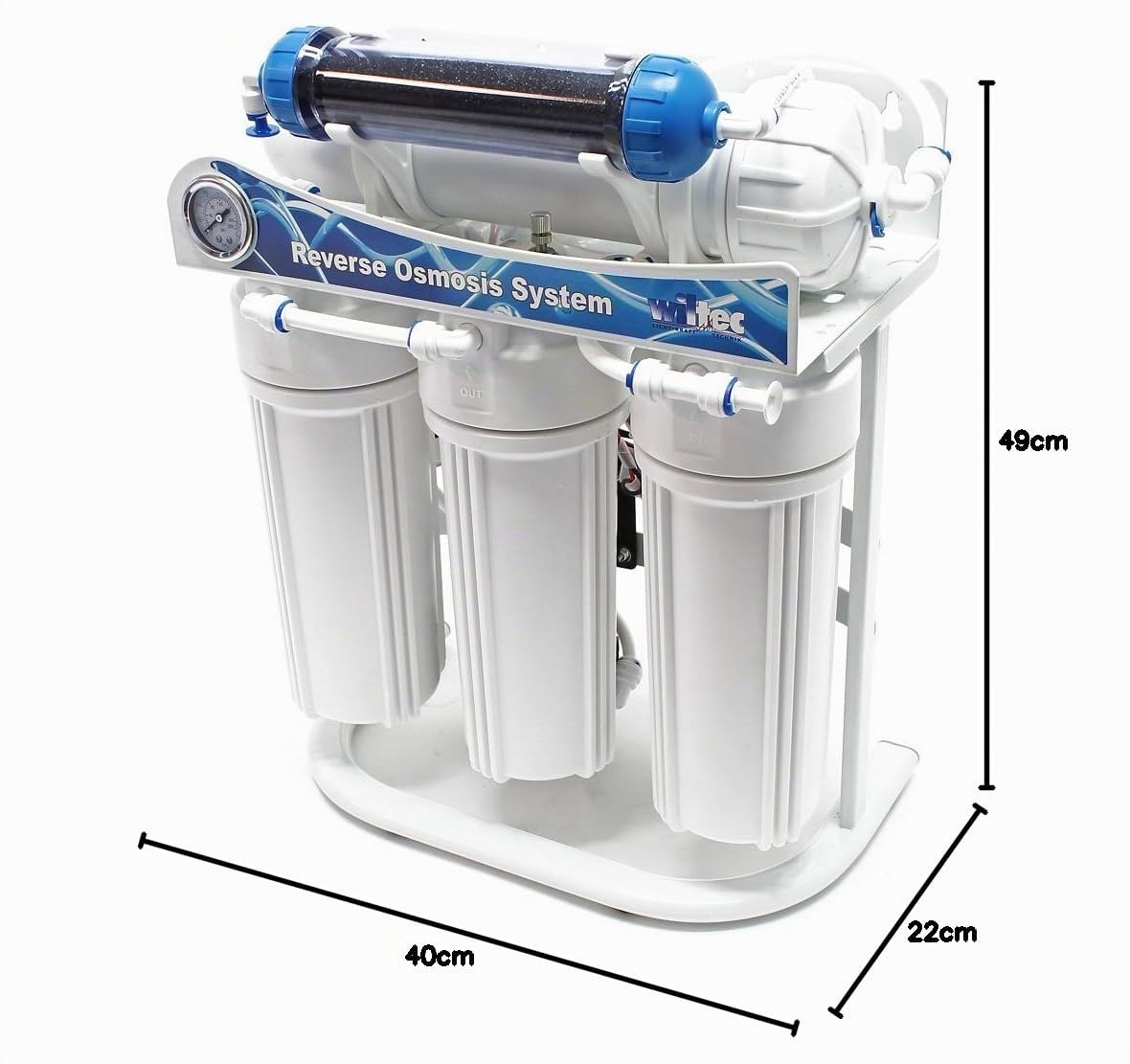 Naturewater NW-RO400-B3LS3 Impianto osmosi inversa RO, filtrazione 5 stadi 1500 l/giorno