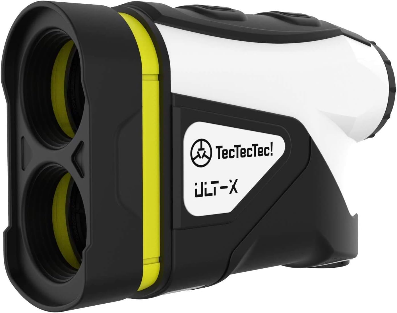 TecTecTecULT-X High-Precision Golf Rangefinder, Laser Range Finder Binoculars with 6X Magnification, Slope Mode, Vibration, Continuous Scan CR-2 Battery for Measurement Golfing and Hunting