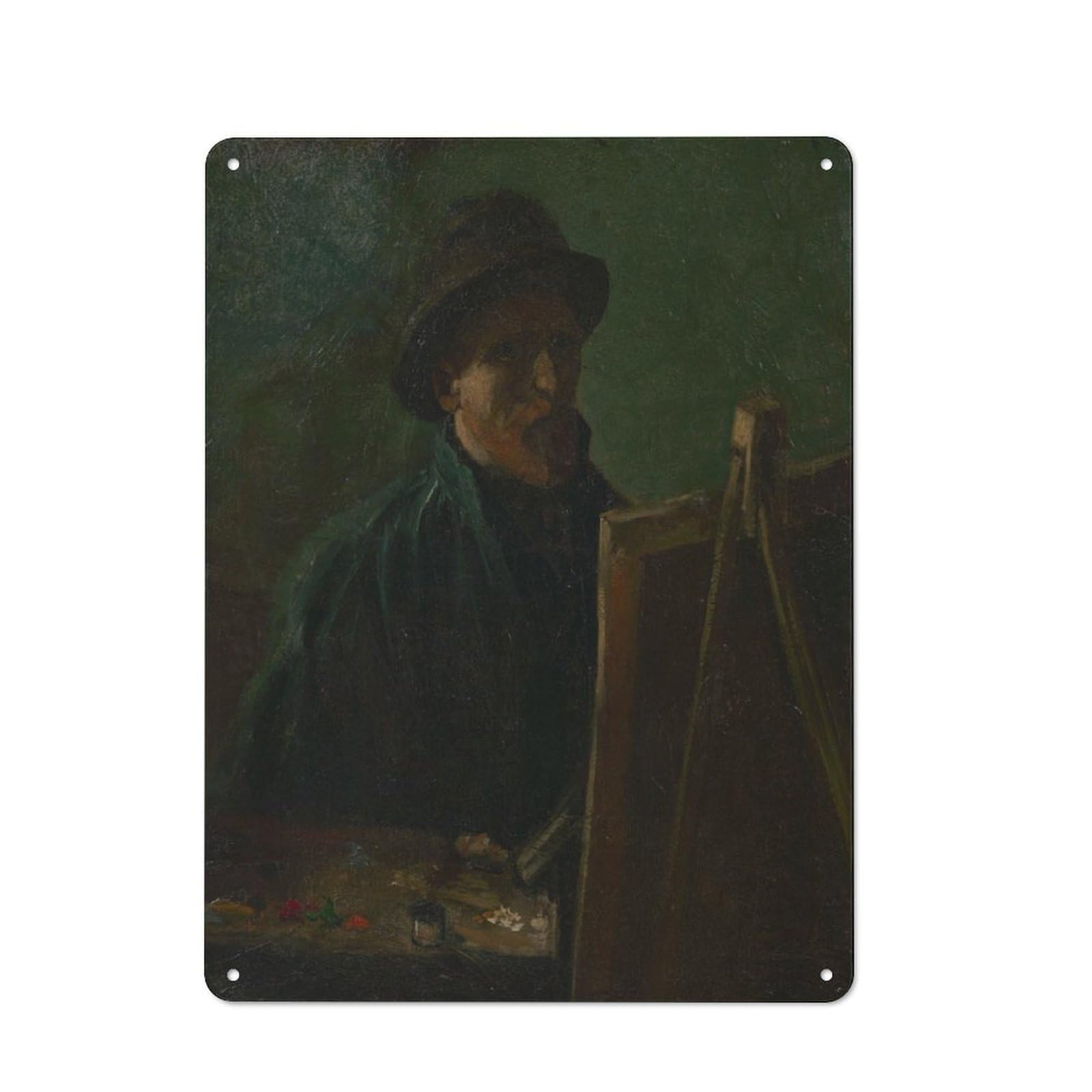 Junmoney Van Gogh Dark Retro-Style Metal Plaque 40X30cm For Kitchen Or Home Bar, Gift For Home Bar Enthusiasts During The Christmas Season