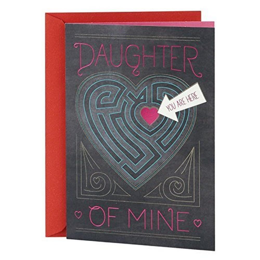 Hallmark Mahogany Valentine's Day Card for Daughter (Heart Maze)
